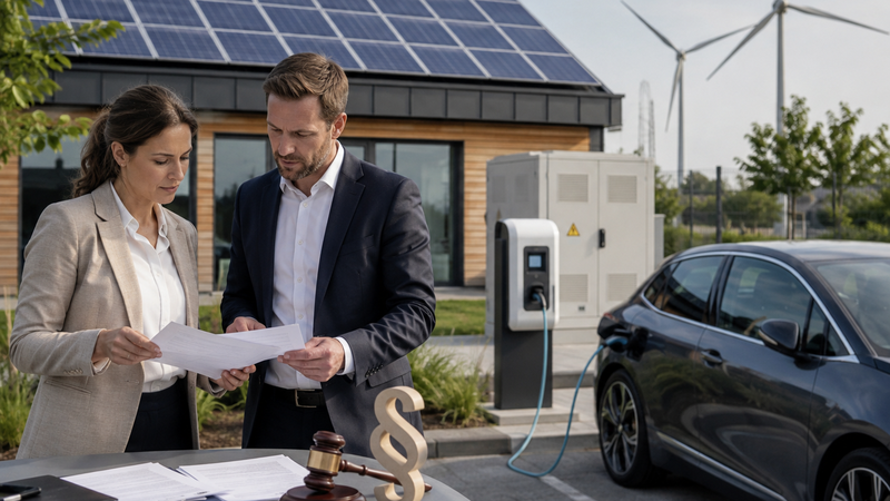 Titelbild zur Veranstaltung Aktuelle Gesetzesänderungen bei Erneuerbaren Energien und E-Mobilität